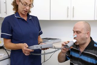 Billede af spirometri test
